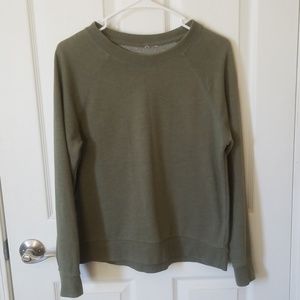 H&M Women's Army Green Lightweight Sweatshirt